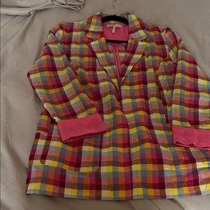 BCBGeneration Multicolor Plaid Blazer